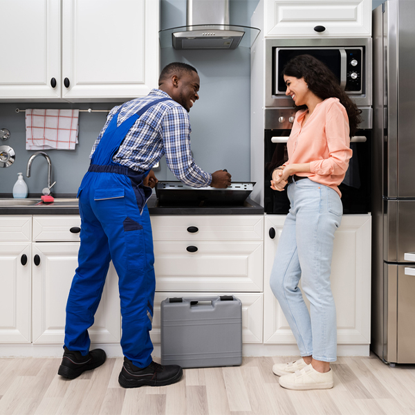 can you provide an estimate for cooktop repair before beginning any work in Dunham
